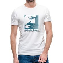 Qivi Müslüm Baba Birde Benden Dinleyin Baskılı Beyaz Erkek T-shirt