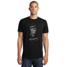 Qivi Mustafa Kemal Atatürk Baskılı Siyah Erkek Örme T-shirt
