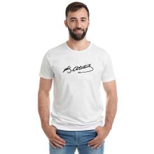 Qivi Mustafa Kemal Atatürk İmza Baskılı Beyaz Erkek T-shirt