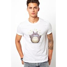 Qivi My Neighbor Komşum Totoro Baskılı Beyaz Erkek T-shirt