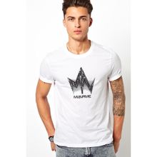 Qivi Myname Baskılı Beyaz Erkek T-shirt