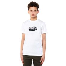 Qivi Nissan Gt R Arka Baskılı Unisex Çocuk Beyaz T-shirt