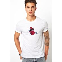 Qivi Orko Christina Rena Debate Baskılı Beyaz Erkek T-shirt
