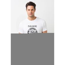 Qivi Paramore Baskılı Beyaz Erkek T-shirt