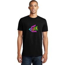 Qivi Peace Colours Mix Baskılı Siyah Erkek Örme T-shirt