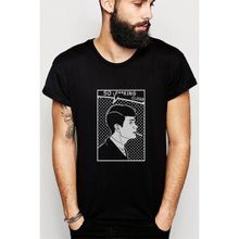 Qivi Peaky Blinders So Fucking Close Baskılı Siyah Erkek Örme T-shirt