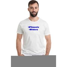 Qivi Phoenix Riders 2 Baskılı Beyaz Erkek T-shirt