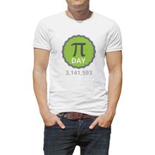 Qivi Pi Day Green Baskılı Beyaz Erkek T-shirt