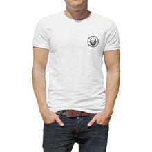 Qivi Pitbull Göğüs Baskılı Beyaz Erkek T-shirt