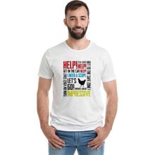 Qivi Pubg Karısık Baskılı Beyaz Erkek T-shirt