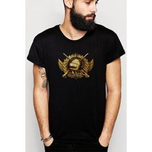 Qivi Pubg King Baskılı Siyah Erkek Örme T-shirt