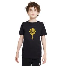 Qivi Pubg Kurukafa Tava Baskılı Siyah Unisex Çocuk T-shirt
