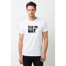 Qivi Pubg Peek Me On Lan Bro Baskılı Beyaz Erkek T-shirt