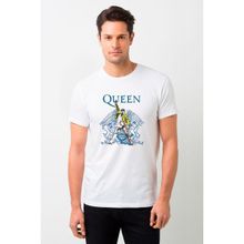 Qivi Queen Baskılı Beyaz Erkek T-shirt