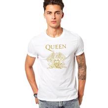 Qivi Queen Kadın Baskılı Beyaz Erkek Örme T-shirt