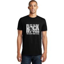 Qivi Queen We Will Rock You Baskılı Siyah Erkek Örme T-shirt