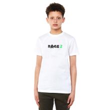 Qivi Rage 2 Logo Baskılı Unisex Çocuk Beyaz T-shirt