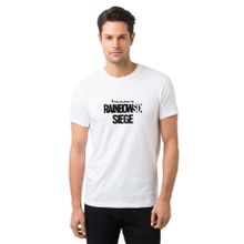 Qivi Rainbowsix Baskılı Beyaz Erkek T-shirt