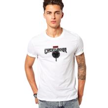 Qivi RF0493-ERKTS Pubg Winner Tava Baskılı Beyaz Örme Erkek T-shirt