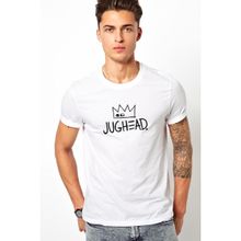 Qivi Riverdale Jughead Jones Baskılı Beyaz Erkek T-shirt