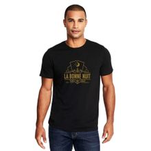 Qivi Riverdale La Bonne Nuit Baskılı Siyah Erkek Örme T-shirt