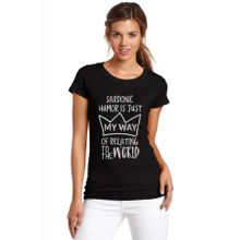 Qivi Riverdale My Way Baskılı Siyah Örme Kadın T-shirt