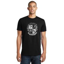 Qivi SFK0114ERKTS The Umbrella Academy Ut Malum Pluvia Baskılı Siyah Örme Erkek T-shirt