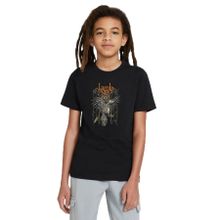 Qivi SFK0187-COCTS Baskılı Unisex Çocuk Siyah T-shirt