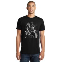 Qivi SFK0636ERKTS Anime One Punch Man Baskılı Siyah Erkek T-shirt