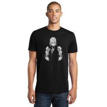 Qivi SFK0663ERKTS Anime One Punch Man Baskılı Siyah Örme Erkek T-shirt