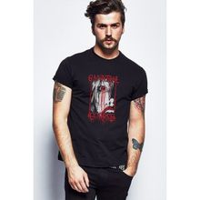 Qivi SFK0683ERKTS Cannibal Corpse Rock Metal Müzik Baskılı Siyah Örme Erkek T-shirt