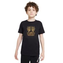 Qivi SFK0772-COCTS Baskılı Unisex Çocuk Siyah T-shirt