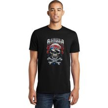 Qivi SFK0939ERKTS Asking Alexandria Skull Baskılı Siyah Örme Erkek T-shirt
