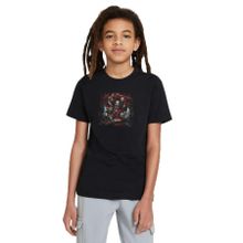 Qivi SFK0979ERKTS Baskılı Siyah Örme Erkek T-shirt