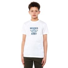 Qivi Shawn Mendes Army Baskılı Unisex Çocuk Beyaz T-shirt