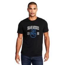 Qivi Shawn Mendes Peace 1998 Baskılı Siyah Erkek Örme T-shirt