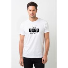 Qivi Sherlock Holmes Decal Sticker Baskılı Beyaz Erkek T-shirt