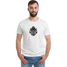Qivi Silhouette Overlord Baskılı Beyaz Erkek T-shirt