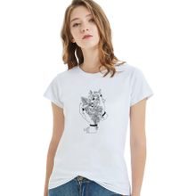Qivi Skull Lockscreen Tumblr Rose Baskılı Beyaz Örme Kadın T-shirt