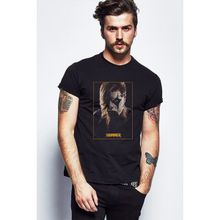 Qivi Slipknot Hammer Rock Metal Müzik Music Baskılı Siyah Örme Erkek T-shirt