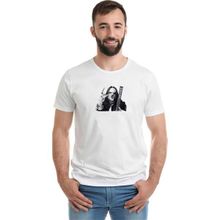 Qivi Slipknot Mıck Thomson Silüet Metal Rock Baskılı Beyaz Erkek Örme T-shirt