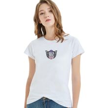 Qivi Snsd I Got A Boy Logo Baskılı Beyaz Kadın Örme T-shirt