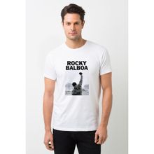 Qivi Streaming Rocky Balboa For Free Baskılı Beyaz Erkek Örme T-shirt