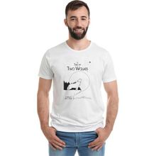 Qivi Tale Of Two Wolves Graphic Novel Baskılı Beyaz Erkek Örme T-shirt