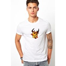 Qivi The Hunter Baskılı Beyaz Erkek Örme T-shirt