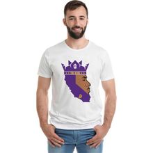 Qivi The King 23 La Basketbol Baskılı Beyaz Erkek Örme T-shirt