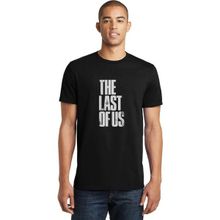 Qivi The Last Of Us Eskitme Yazlı Baskılı Siyah Erkek Örme T-shirt