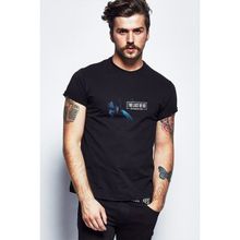 Qivi The Last Of Us Outbreak Day Baskılı Siyah Erkek Örme T-shirt