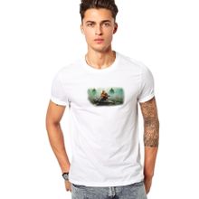Qivi The Last Of Us Part 2 Baskılı Beyaz Erkek Örme T-shirt