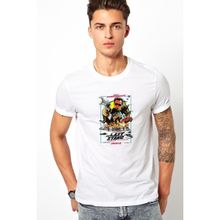 Qivi The Last Stand Movie Poster Baskılı Beyaz Erkek Örme T-shirt